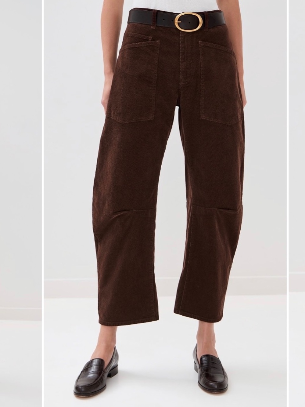 Nili Lotan Shon Corduroy Pants Size 4 Merlot